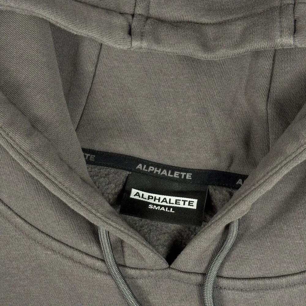 Women's Pastel Grey Oversized Gymwear Hoodie - Small